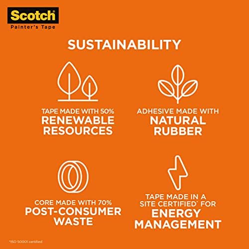 Scotch Heavy Duty Masking Tape, 1.41 in x 60.1 yd, 2020+-36AP, 1 roll
