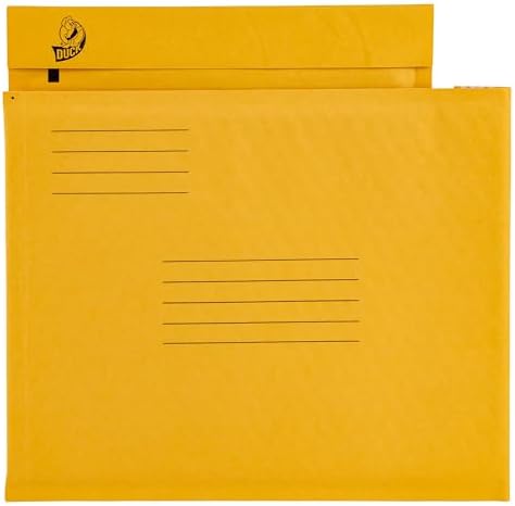 Duck Brand #2 Kraft Bubble Mailer, Manila Padded Mailing Envelopes, Shipping Supplies, 8.5 in x 11 in, 25 Pack