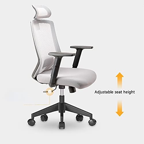 Ergonomic Office Chair with Breathable Mesh Computer Chair with Firm Arm Rests for Study Room Home Office Bedroom Ergonomic Chair (Colour: Black) (Green)