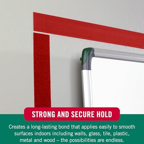 VELCRO Brand Colors Sticky Back Tape, Red, 10ft Roll, Adhesive