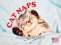 Cat Naps Calendar 2026 Monthly Wall Calender 12 Month | American Made In The USA