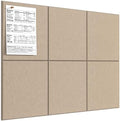 MaxGear Felt Bulletin Board 36" x 24", Tan Felt Wall Tiles Push Pins