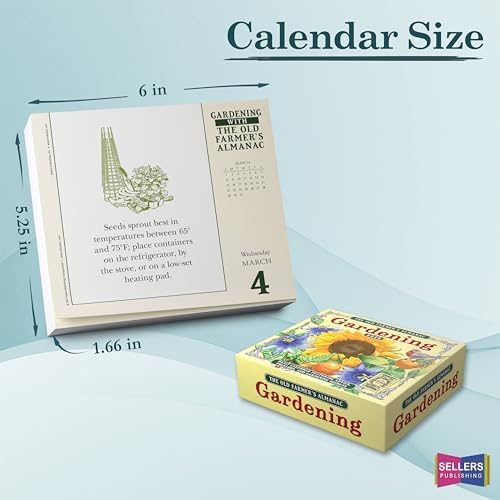 The Old Farmer's Almanac 2026 Daily Desk Calendar: Boxed Page-a-Day Gardening Calendar with Day-to-Day Tips, Folklore, Advice & Planting Secrets