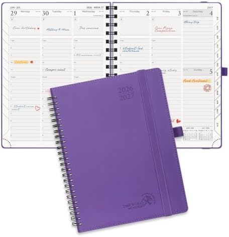 POPRUN Planner 2026-2027 (Medium - 6.5'' x 8.5'') Academic Weekly Planner