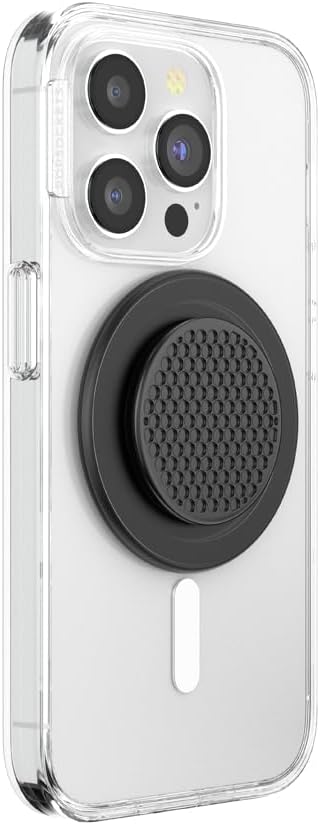 PopSockets Phone Grip for MagSafe, Magnetic Holder- Speakerbox | Removable, For Kindle / Android / iPhone, With Magnet, Black, Electronic Accessories, For iPad/Kindle/iPhone/Android