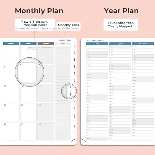 Planner 2026-2027 Daily Daily Weekly and Monthly,8.5"x6.5"