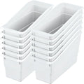 Really Good Stuff Durable Book & Binder Holders, 12-Pack, White