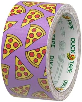 Duck Brand Duct Tape Colors and Patterns, 1.88 Inches x 10 Yards, Pizza Duct Tape Pattern, 6 Rolls