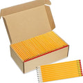 Zhehao 1200 Pack #2 HB Pencils Bulk, Yellow Wood Cased Unsharpened Pencils with Erasers for Back to School Supplies, Classroom, Teachers, Students, Testing, Office