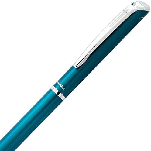 Pentel EnerGel Style Gel Pen, (0.7mm) Medium Line,Teal Blue Barrel - BL2007SABX