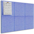 MaxGear Felt Bulletin Board 36" x 24", Sky Blue Felt Wall Tiles Push Pins