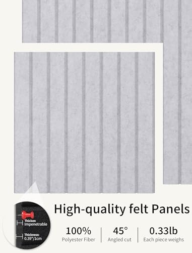 48" x 48" Cork Board Alternative, 16 Pack Felt Bulletin Board Tiles with 30 Adhesive Tabs Wall Push Pin Board for Office Classroom Bedroom Decor