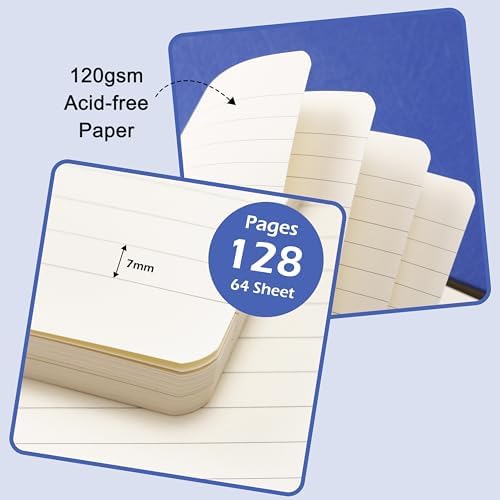 Ruled Notebook/Journal - Classic Lined Journal/Notebook, 5.3'' x 8.26''
