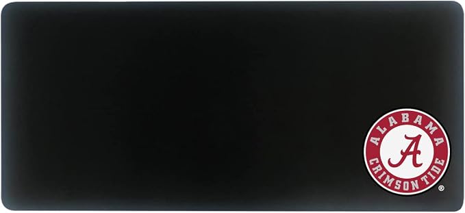 University of Alabama Classic Cloth Desk Mat, Durable Office Supplies, Non-Slip Base, Responsive Desk Pad with Smooth Cloth Surface, Black
