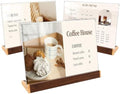 8.5X11 Acrylic Sign Holder Horizontal, Slant Back Tabletop Show Holder