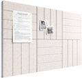 Bumusty 36" x 24" Large Cork Board Alternative, Oatmeal