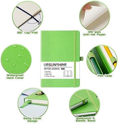Dotted Journal/Notebook - Dot Grid Hard Cover Notebook, 5.3'' x 8.26''