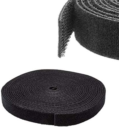 StarTech 25ft (7.6m) Hook and Loop Roll, Black, Fastener Tape (HKLP25)