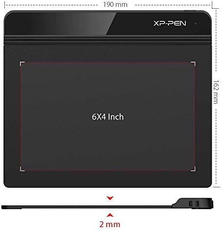 Drawing Tablet XPPen StarG640 Digital Graphic Tablet 6x4 Inch Art Tablet with Battery-Free Stylus Pen Tablet for Mac, Windows and Chromebook (Drawing/E-Learning/Remote-Working)