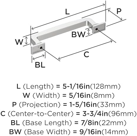 Amerock 3-3/4" Westerly Polished Chrome Drawer Pull