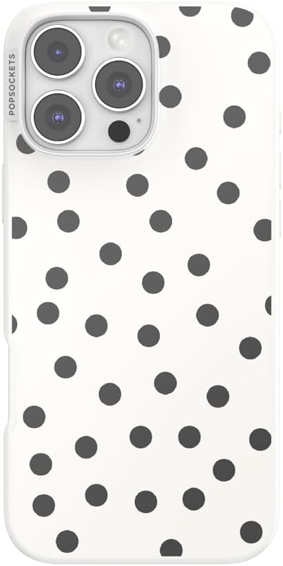PopSockets iPhone 16 Pro Max Phone Case w/MagSafe Grip- Spotlight Dots | Magnetic, Wireless Charging, Camera & Drop Protection, Phone, Women, Electronic Accessories, For iPad/Kindle/iPhone/Android