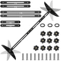 Stair Treads Gauge Template Tool Stair Tread Jig 11-60 inch Length Adjustable, Stair Tread Template Tool Stair Gauge Set Shelf Layout Tool for Stairs, Risers, Shelf and Cutting Drywall