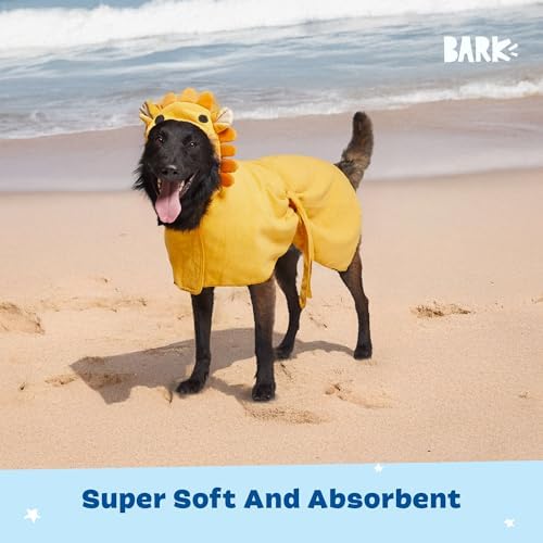 BARKBOX Dog Bathrobe - for Dogs - Large