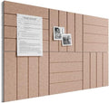 Bumusty 36" x 24" Large Cork Board Alternative, Terracotta