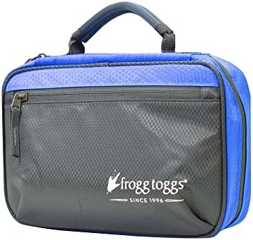 FROGG TOGGS Bait Binder, Fishing Tackle and Bait Storage, Salt Water Resistant Soft Sided Tackle Bag, Blue, i360