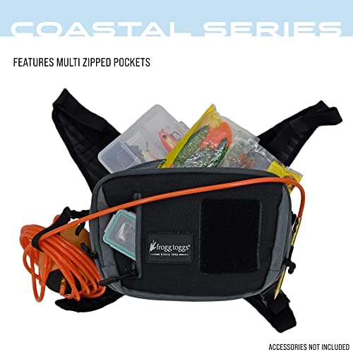 FROGG TOGGS Catchall Chest Pack, fly fishing anglers pack, Black, OS