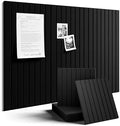 Fluxynara 36" x 24" Large Felt Bulletin Board, Black