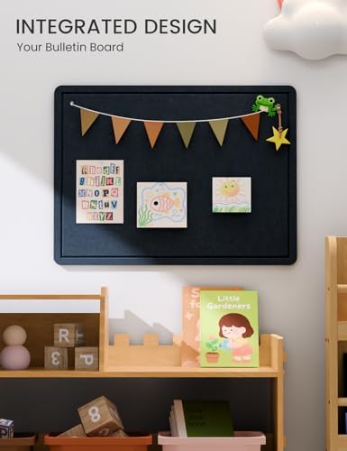Fluxynara 23.6" x 17.1" Bulletin Board, Carbon Blue