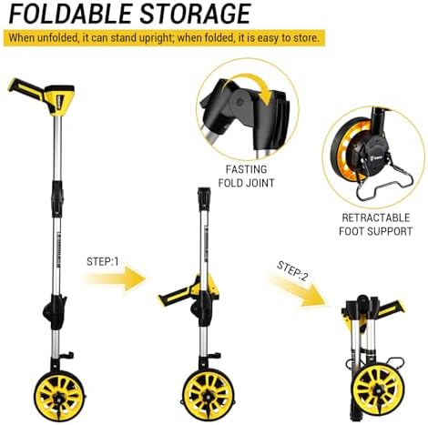 Measuring Wheel: DEKOPRO 6 Inch Digital Measuring Wheels, 4V Measure Wheel in Feet, 99,999Ft/ 99,999M Wheel Measurement Roller with Bag