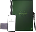 Rocketbook Core Reusable Spiral Notebook, Executive Size 6x8.8, Green - Dotted Pages, App-Connected, Erasable, Durable Cover, Ideal for School, Work, and Creative Projects