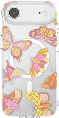 PopSockets iPhone 17 Air Phone Case with MagSafe- Sunset Mariposa | Magnetic, Wireless Charging, Camera & Drop Protection, Butterfly, Moth, Luna, Western, Boho, Aesthetic