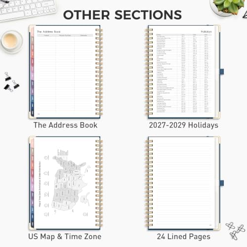 RETTACY 2027 Planner, Weekly and Monthly, Large Size (8.5" x 11")