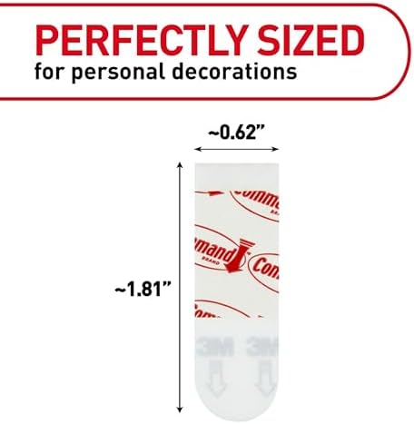 Command Poster Strips Value Pack, White, 256 Strips/Pack