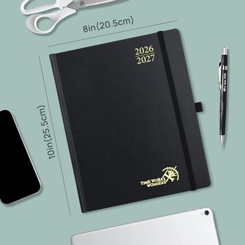 POPRUN Monthly Planner 2026-2027, Large-8" x 10", 18 Month Calendar Book
