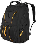 SWISSGEAR 1900 ScanSmart Laptop Backpack, Fits Most 17-Inch Laptops, TSA-Friendly Lay-Flat Design, RFID Protection, and Tablet Pocket, Black, 31L, 18.5-Inch