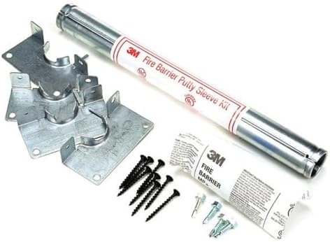 3M Fire Barrier Putty Sleeve Kit DT 100, 1 in Round, 1/case