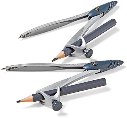 hand2mind Student Math Geometry Compass, Silver, Precision Tool for Geometry, Math, Drafting (Pack of 10)