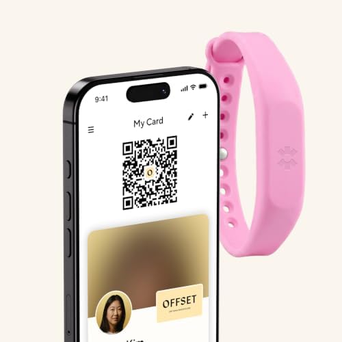 Blinq NFC Digital Business Card - Wristband - Tap to Share (Pink)