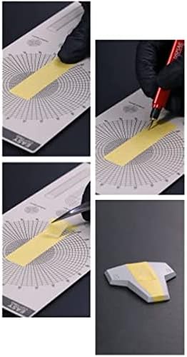 DSPIAE Masking Tape Cutting Mat Double Sided Design Model Building Tools Cutting Plate - Concentric Circles