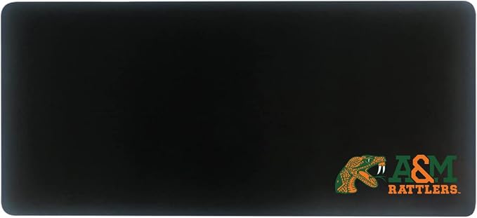 Florida A&M University Classic Cloth Desk Mat, Durable Office Supplies, Non-Slip Base, Responsive Desk Pad with Smooth Cloth Surface, Black