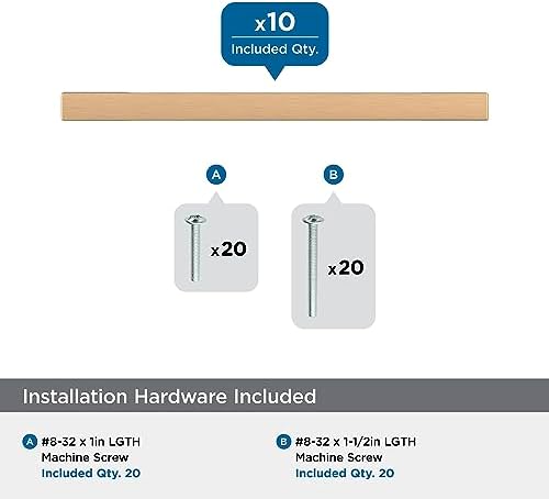 Amerock 10BX37131CZ | Champagne Bronze Cabinet Pull | 3-3/4 inch (96mm) Center-to-Center | 30 Pack | Cityscape | Furniture Hardware