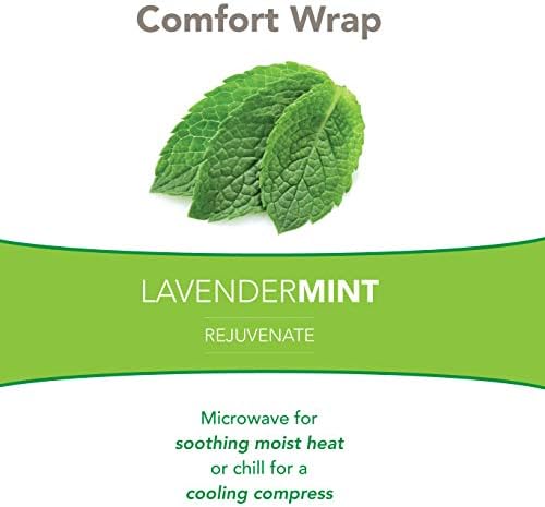 Bed Buddy Heated Aromatherapy Neck Wrap, Lavender & Mint Scented - Microwavable Hot & Cold Therapy for Sore Muscles, Stress Relief, and Relaxation - Soft Plush Fabric with Lavender and Mint