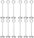 HOHIYA 12 Pack Silver Table Number Holders 12" Wedding Place Card Stands