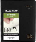 AT-A-GLANCE 2027 Planner, Monthly, 13-Month Jan-Jan, 9" x 11", Tabbed, Unruled Daily Blocks, Recycled Black (70260G0527)