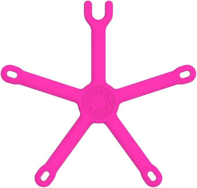 PopSockets Flexible Phone Mount & Stand- Miami Sunset | Flex Mount & Tripod, Content Creators, Hands-Free, Hot Pink, Electronic Accessories, For iPad/Kindle/iPhone/Android