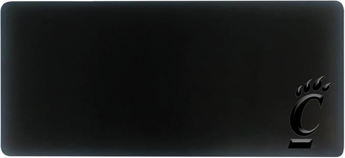 University of Cincinnati Alumni Desk Mat, Durable Office Supplies, Non-Slip Base, Responsive Desk Pad with Smooth Surface, Black